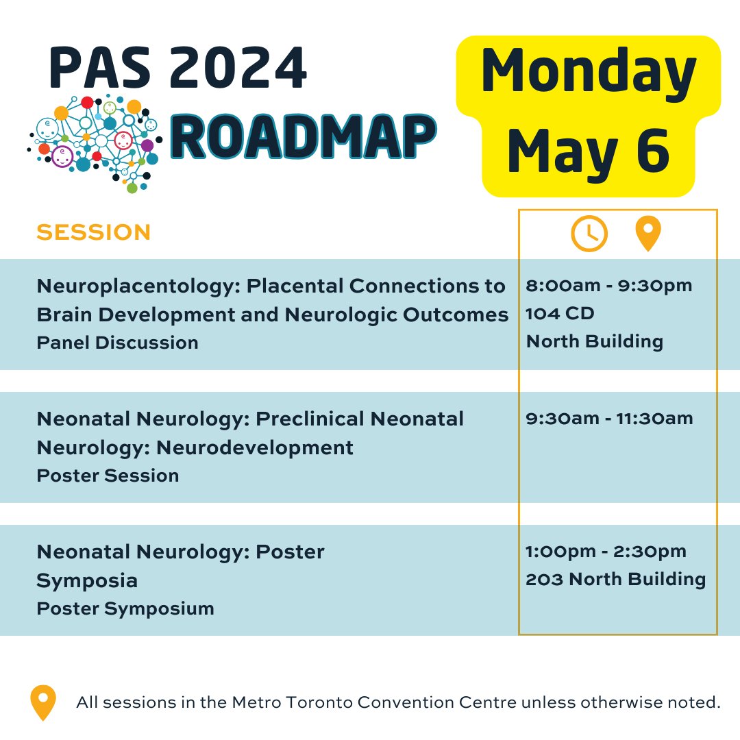 💥 Last day of #PAS2024 is here! Don’t miss out on the final neonatal neurology sessions – follow our roadmap to wrap up your PAS experience. #NBSatPAS