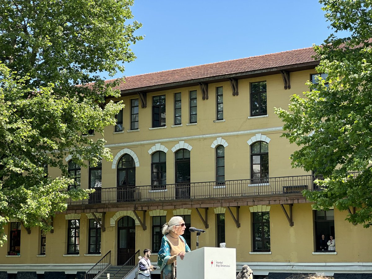 Dünyaca ünlü doğabilimci Jane Goodall, İstanbul Bilgi Üniversitesi’nde.
