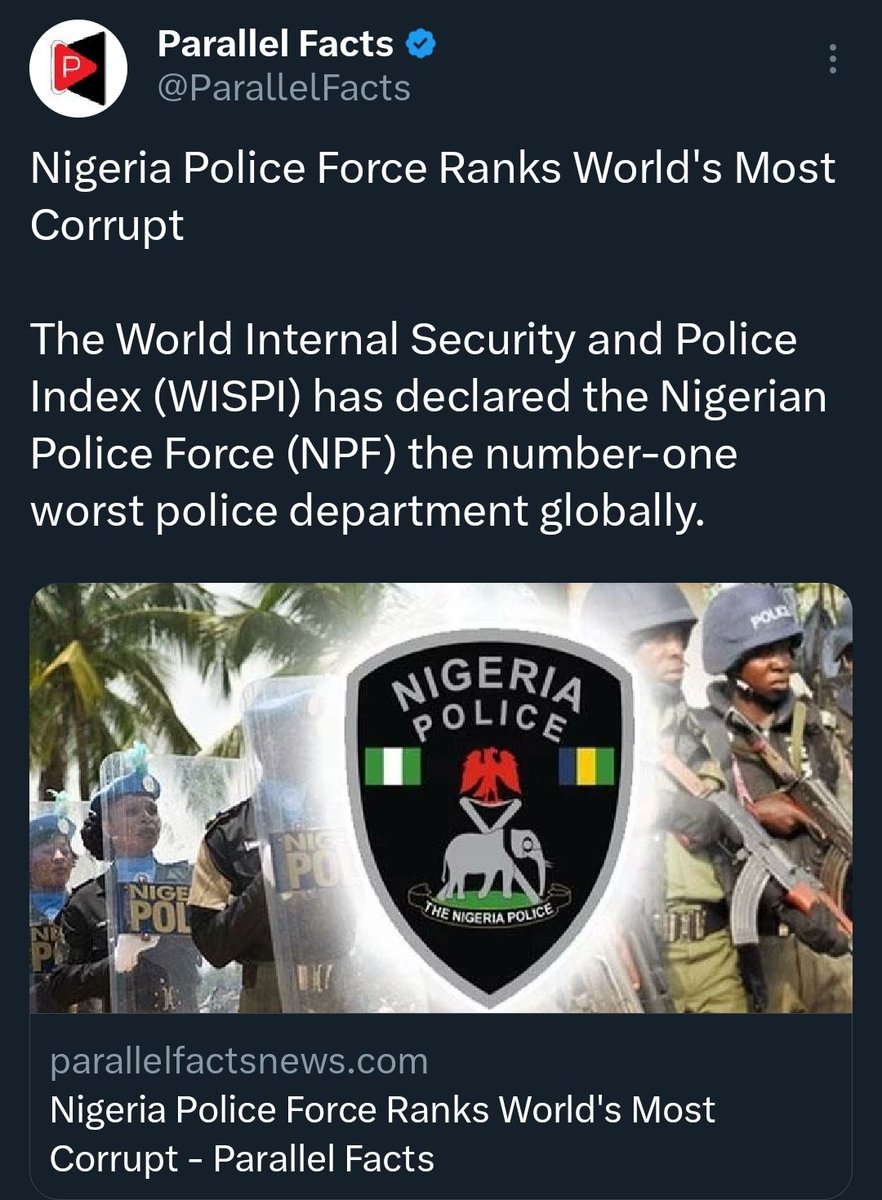 @Princemoye1 God cannot bless a country that we have a career criminal as president his vice bokoharam terrorist sponsors and financier while all his cabinets members are ex convict. Not forgotten that all security agencies are lawless corrupt and wicked.  especially the Nigeria police