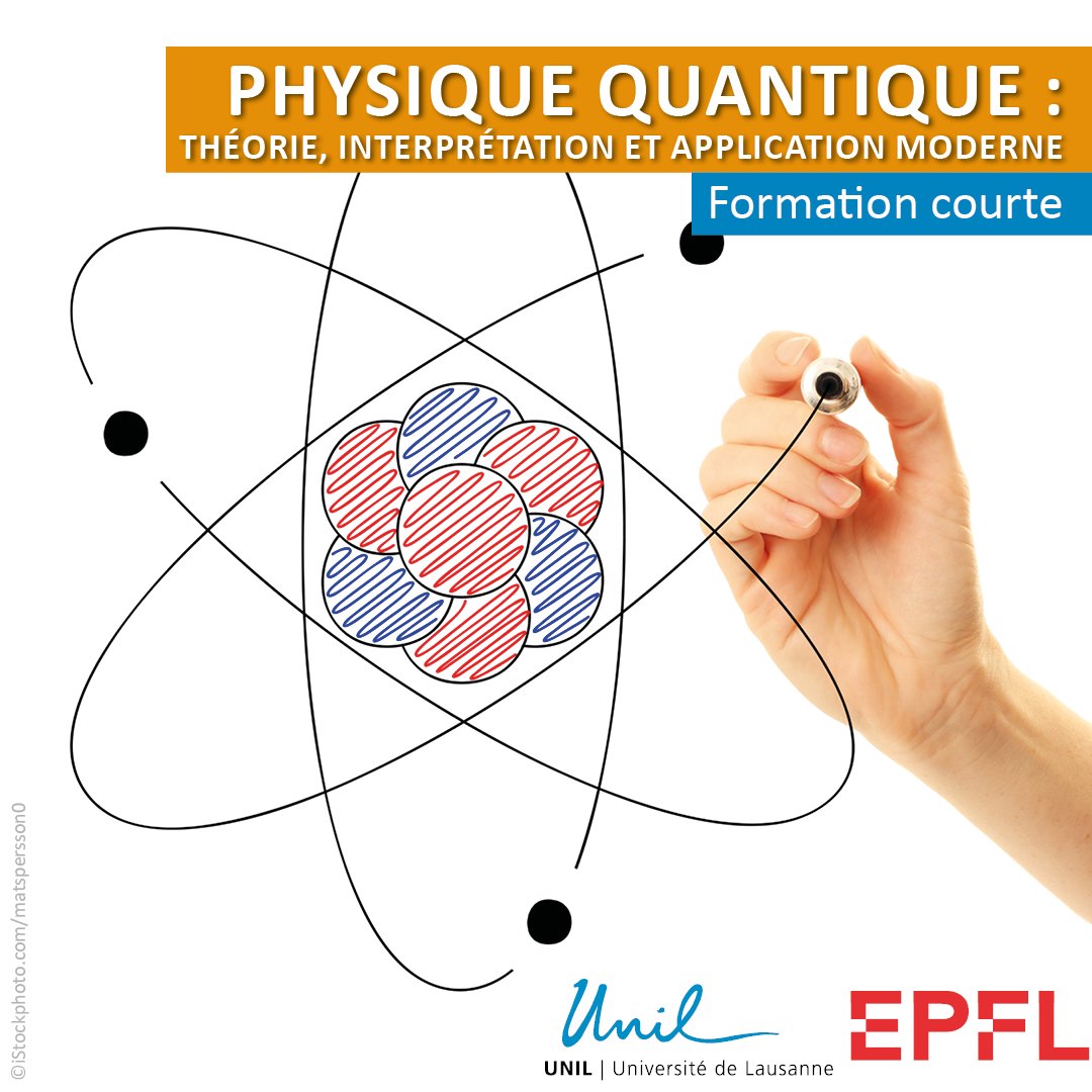 La #physiquequantique est au cœur de débats stimulants en physique et #philosophie des sciences. Comment les différentes interprétations de la #mécaniquequantique établissent le lien entre la théorie et expérience? ✅Découvrez la formation @unil & @EPFL : formation-continue-unil-epfl.ch/formation/phys…