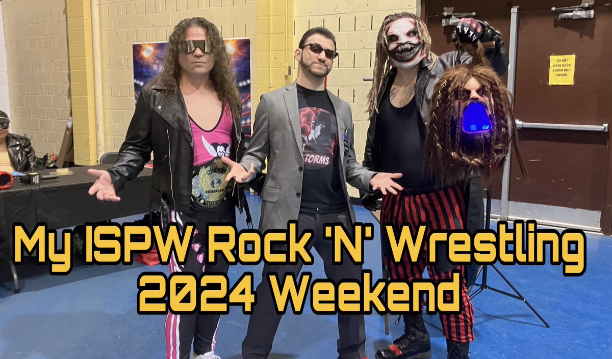 This Wednesday at 7pm eastern time, my Vlog from @ISPWWrestling’s Rock ‘N’ Wrestling show goes LIVE across the #IWC!!! Set your notifications to catch all of the main highlights from the biggest event in #ISPW’s calendar year!!! #DJStorms #Wrestling