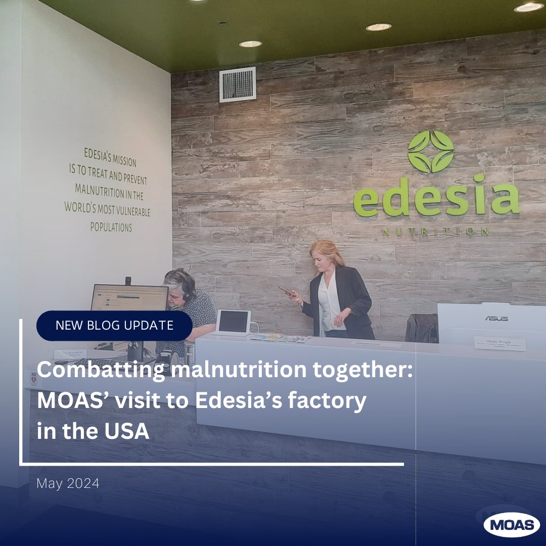 #MOAS visited Edesia's factory in the #USA! @EdesiaNutrition combats #malnutrition worldwide. Together, we've delivered 423 tons of life-saving aid. Learn about their model nutrition clinic and the meticulous manufacturing process in our blog: ow.ly/y4Fr50Rx35U