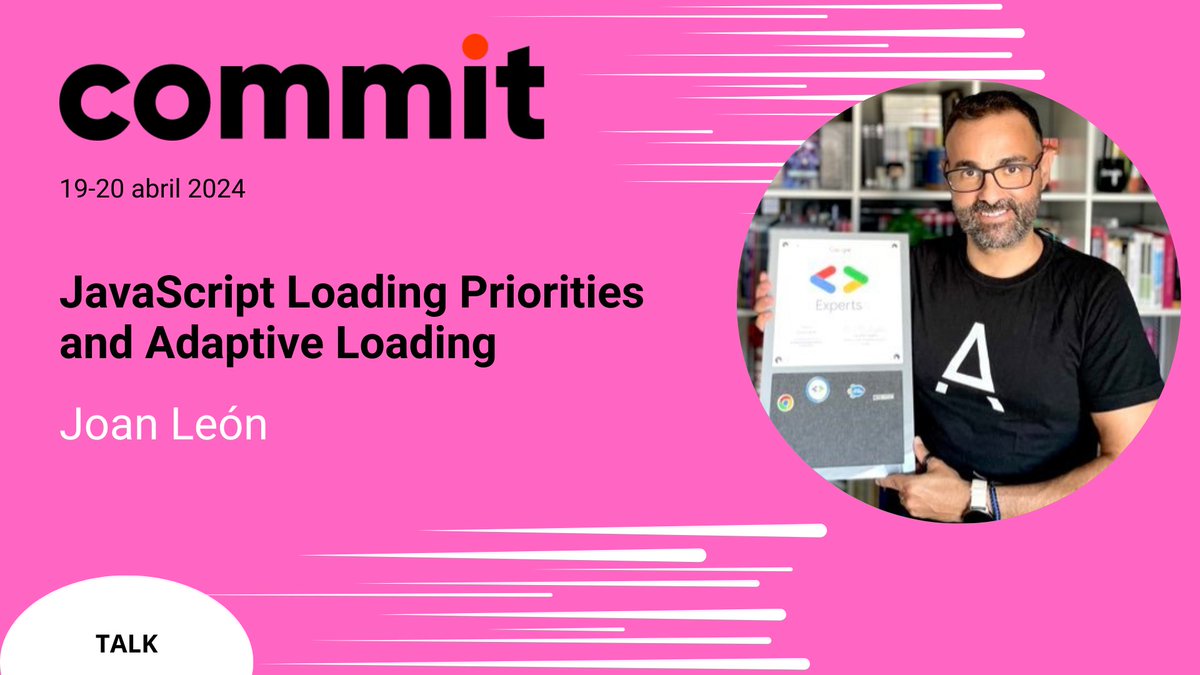 @conchaasensio @_carlosespada @atmira_oficial Joan León (@nucliweb): JavaScript Loading Priorities and Adaptive Loading. 📽️ youtu.be/TmsqKtv_W0k