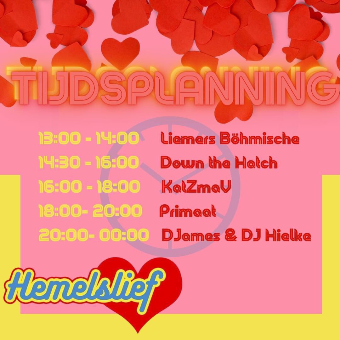 Aanstaande donderdag is het zover: Hemelslief 2024 💖

📍 Centrum Didam
⏰ 13:00 tot 00:00
⛅️ 20°C 
🔖 Gratis entree

#Hemelvaartsdag #Festival #Gratis