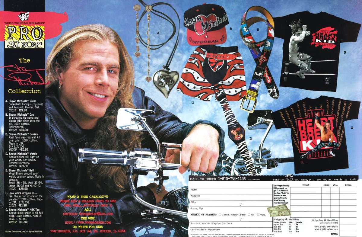 Kit yourself out in the Shawn Michaels collection! 💔 #WWF #WWE #Wrestling #ShawnMichaels