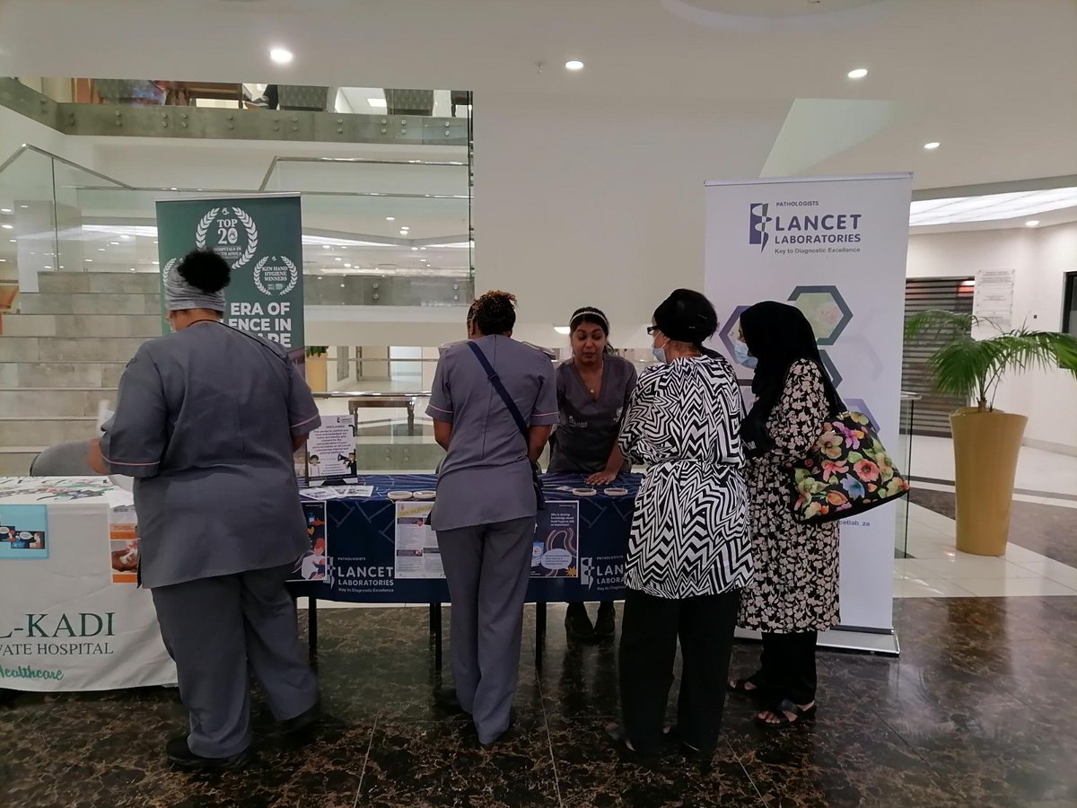 LancetLab_ZA's tweet photo. Lancet Lab @ Ahmed Al-Kadi Private Hospital, Durban, KZN. World Hand Hygiene Day.
#LancetLabCares
#LancetLabSiyakhathala
#LancetLabGeeOm
#LancetLabReaKgathala
#KeyToDiagnosticExcellence https://t.co/MVdGgCRztR