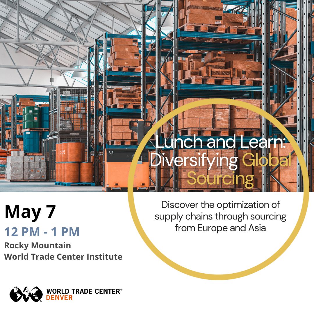 Dive into the world of global sourcing at our upcoming Lunch and Learn: Diversifying Global Sourcing. Discover how to optimize your operations by tapping into the resources of Europe and Asia. Secure your spot now! buff.ly/49VsBgN #wtcevents #learning #globalsourcing
