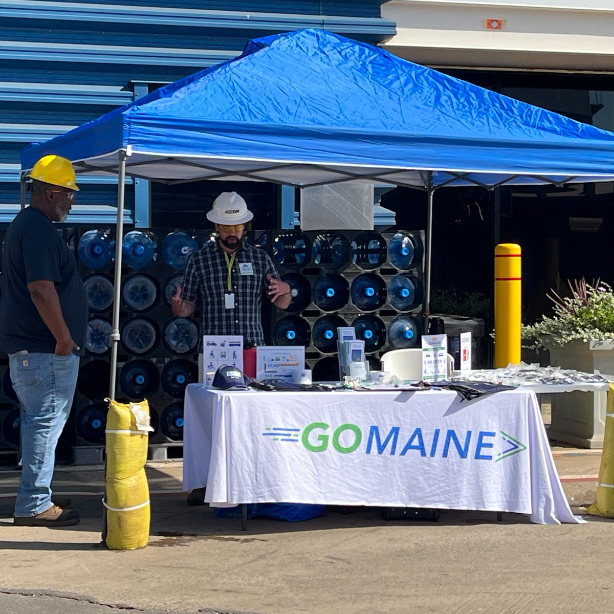 Tomorrow, May 7, @go_maine staff will be in the main yard to answer questions about the program and to enroll employees who need a ride or who currently carpool, vanpool, or take the BlueLine Express bus from Lewiston/Lisbon Falls. #GoMaine #BathIronWorks #CommuteME #GDBIW