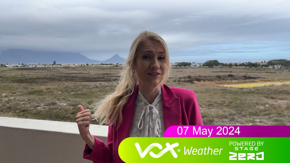 07 May 2024 | Vox Weather Forecast powered by Stage Zero 🌬️A cold front brings SCATTERED SHOWERS to the Western Cape before fizzling out. ⚠️WARNINGS by SAWS⚠️ 🟡Yellow L2: Winds over parts of the N-Cape Forecast:youtu.be/-IfiJJ3pANs #voxweather