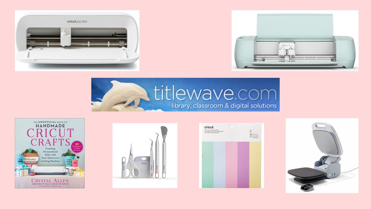 If #makerspace or #PBL is a thing at your school, you might consider using #Cricut. Since #txla24, several people have asked about it. #Titlewave @FollettContent currently lists over 300 related items, everything from the machine to supplies, even 'How To' #books. #craft #project