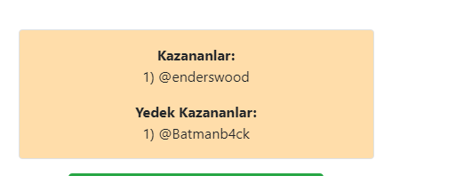 Tebrikler @enderswood DM ile iletişime geçiyorum. Çekilişler ufak tefek devam edecek gibi.