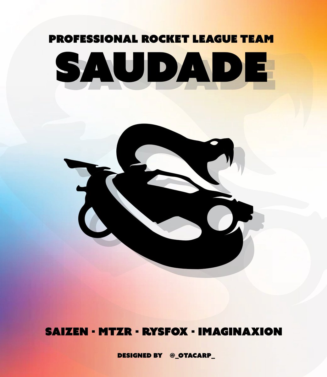 Otacarp (@otacarpgraphics) on Twitter photo Thank you <a href="/ImaginaXion_RL/">ImaginaXion</a>, <a href="/17saizen/">saizen</a>, <a href="/mtzRrl/">BDS mtzR•♪</a> and <a href="/rysfoxrl/">rysfox.</a> for giving me the opportunity to design a logo for their rl team, "SAUDADE".
Likes | Comments | Feedback is all appreciated ☺️
#RocketLeague #RLCS #LogoDesign #Logo #adobe
👇DM me if you want to get a logo made👇 Thank you <a href="/ImaginaXion_RL/">ImaginaXion</a>, <a href="/17saizen/">saizen</a>, <a href="/mtzRrl/">BDS mtzR•♪</a> and <a href="/rysfoxrl/">rysfox.</a> for giving me the opportunity to design a logo for their rl team, "SAUDADE".
Likes | Comments | Feedback is all appreciated ☺️
#RocketLeague #RLCS #LogoDesign #Logo #adobe
👇DM me if you want to get a logo made👇