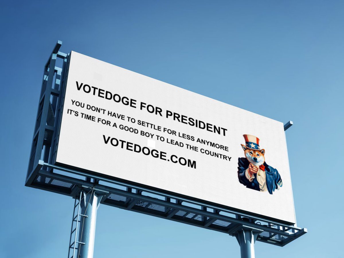 🚨 VoteDoge is hitting the billboards on LA and Miami highways this week! 🚗💨 Be the first to comment with a drive-by video and win $50 of VoteDoge! 🎉 #VoteDoge #Election