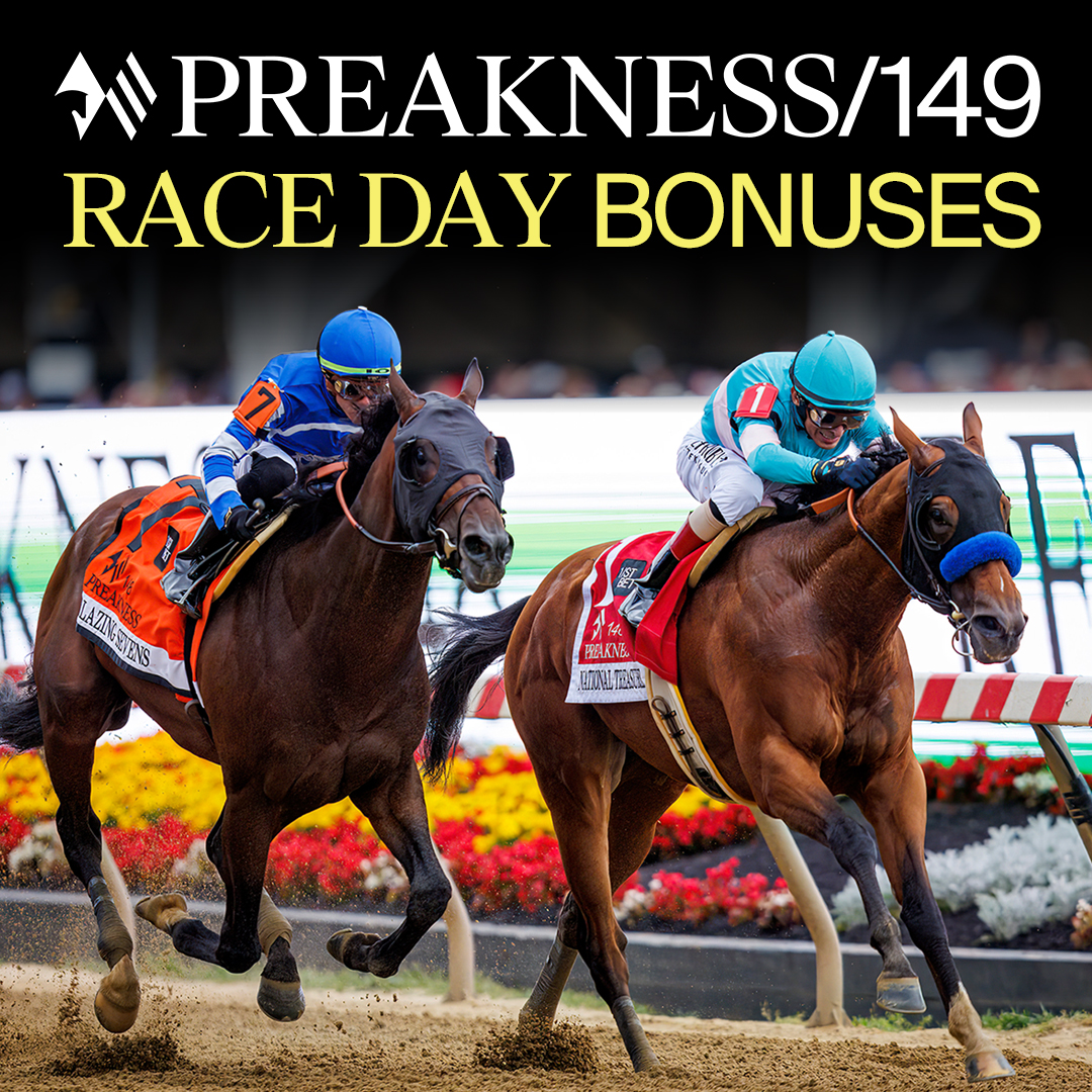 This year, @1st_racing introduces three new #Preakness149 Race Day Bonuses for the winners of the Jim McKay Turf Sprint, the Gallorette Stakes (G3), and the Maryland Sprint Stakes (G2). Learn more about the bonuses at bit.ly/4dpvIk5