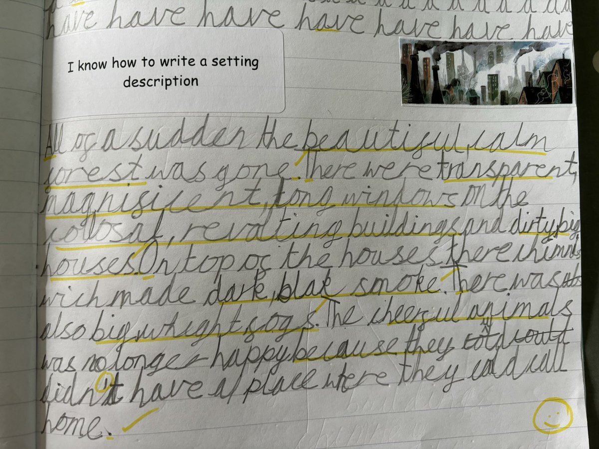 As geographers, Sharman class have been learning about deforestation. Then, as writers, we have used the story ‘Greta and the Giants’ to write setting descriptions of the beautiful forest before and after it had been destroyed. What fabulous writing!#NCPAGeographers #NCPAWriting