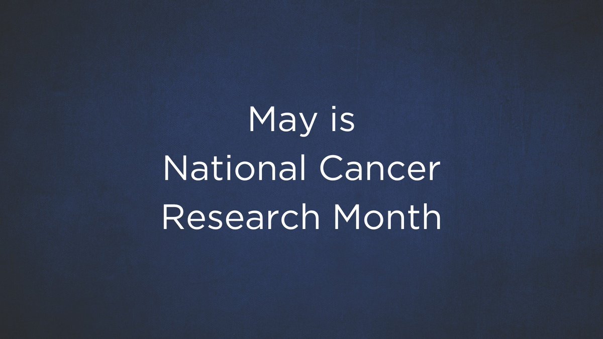 May is National Cancer Research Month. Learn more about our current cancer clinical trials: bit.ly/2MqQk44 #CancerResearchMonth #CancerClinicalTrials
