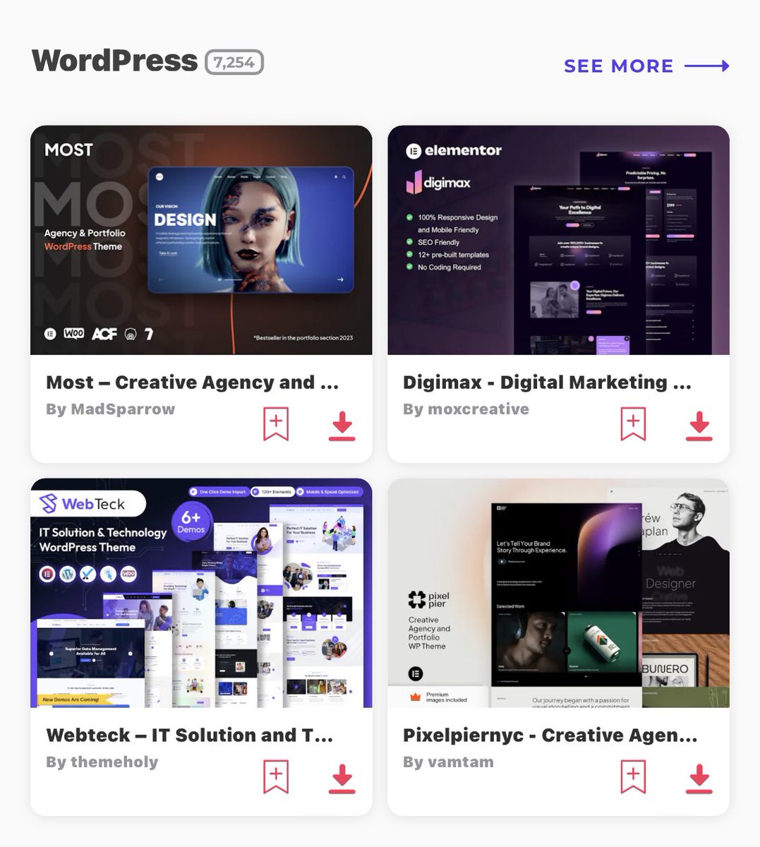 These are hand selected, high quality @WordPress themes, page templates, plugins and template kits. Hundreds of Elementor template kits within their own category. Refine by category, blog, portfolio, eCommerce and agency
@envato @EnvatoMarket @WordPress :1.envato.market/y2Mog2