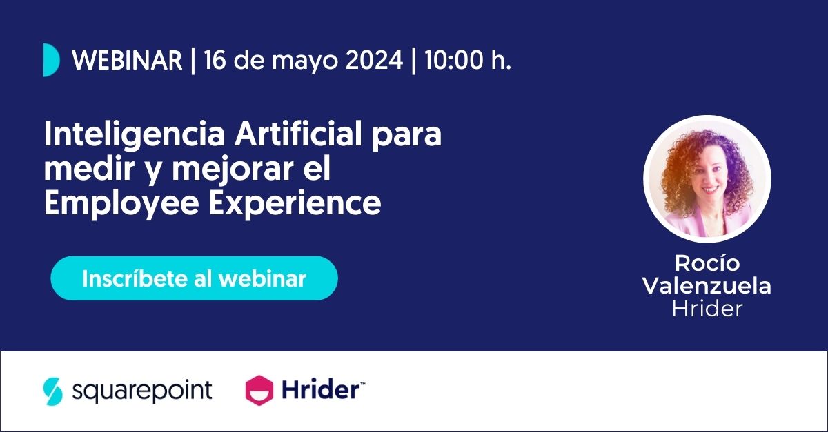 ¡No te pierdas el webinar con @Hrider360 sobre Employee Experience! Descubre cómo la IA transforma el clima laboral. Regístrate ya para impulsar el compromiso y el rendimiento de tus empleados.  
🚀👥✨
#EmployeeExperience #IA #HRTransformation

app.livestorm.co/squarepoint/in…