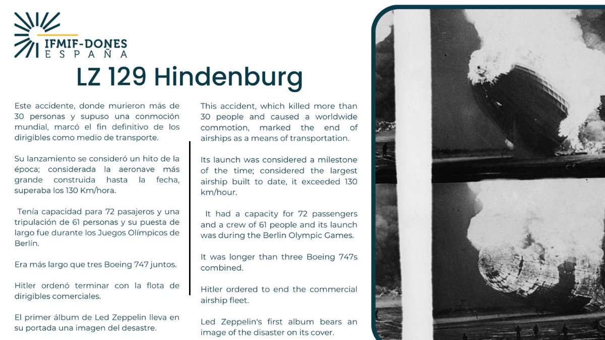 #Efemérides #TalDiaComoHoy Estalla el dirigible Hindenburg cuando aterrizaba en Nueva Jersey in 1936. #ephemeris #OnthisDay Hindenburg airship explodes while landing in New Jersey in 1936