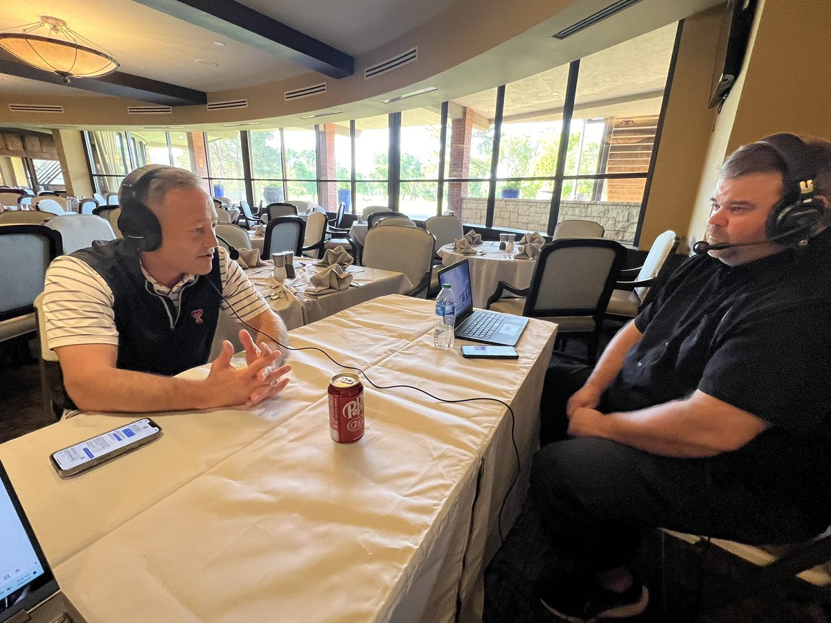 We are out at the Chip In for Children at Lubbock Country Club.

Thanks to @CoachGrantMac for stopping by for a visit to discuss his recent signings and Covenant Children’s Weekend of Giving.