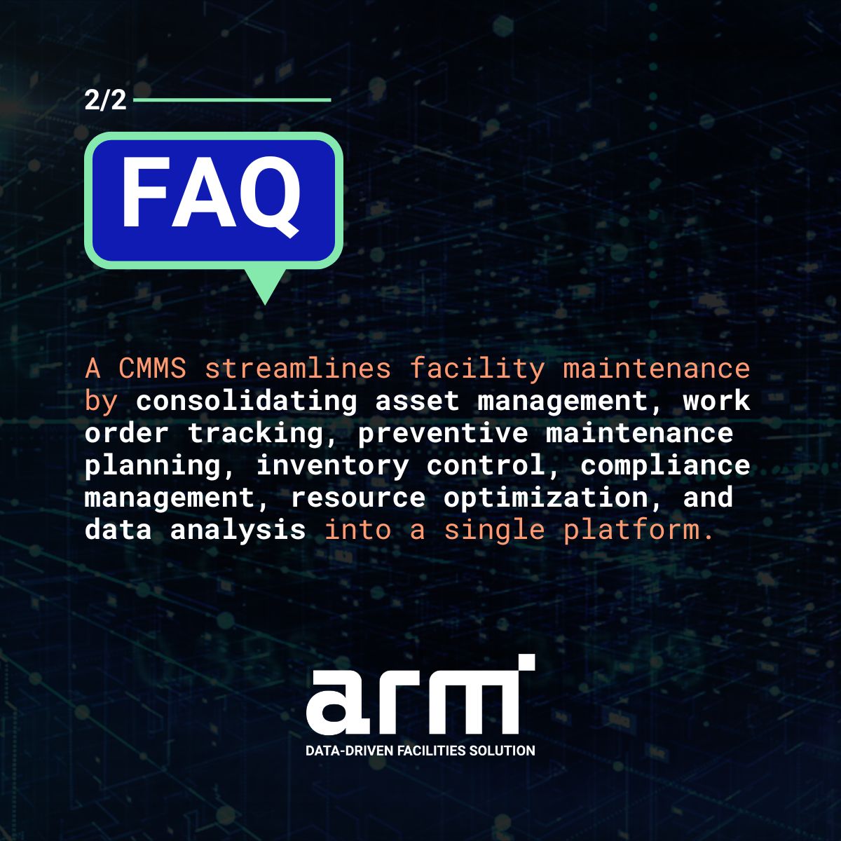 Fun fact: Companies utilizing CMMS see up to a 28% decrease in maintenance costs!

Implementing a CMMS is a strategic move towards long-term success. ✅ Ready to streamline your maintenance processes? Click here [armaintenance.com] to dive deeper into our offerings.