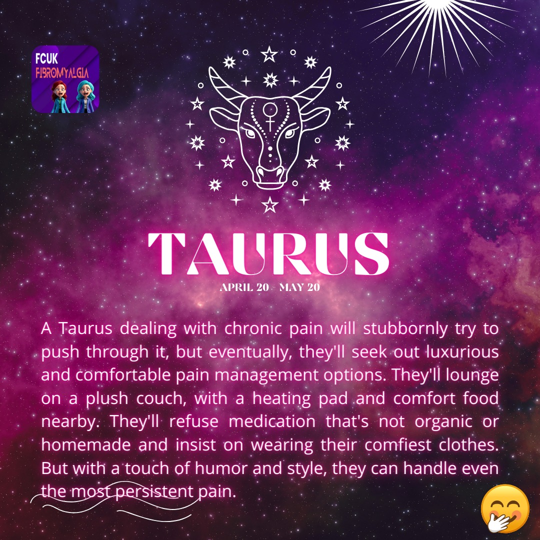 Embrace the stubbornness of chronic pain and Taurus energy with a sprinkle of astrology humour. Endure with determination and a touch of cosmic wit. ♉️✨ 

latostadora.com/shop/fcukchron…

#Humor #Taurus #Astrology #Strong #Cosmic #chronicpain #fibromyalgia #pain #spoonielife