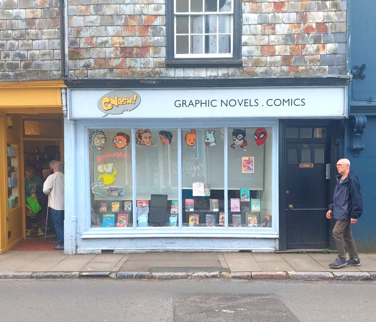 Apparently I was in the window of @gnashcomics at the weekend! Always nice to get reports from out in the world.