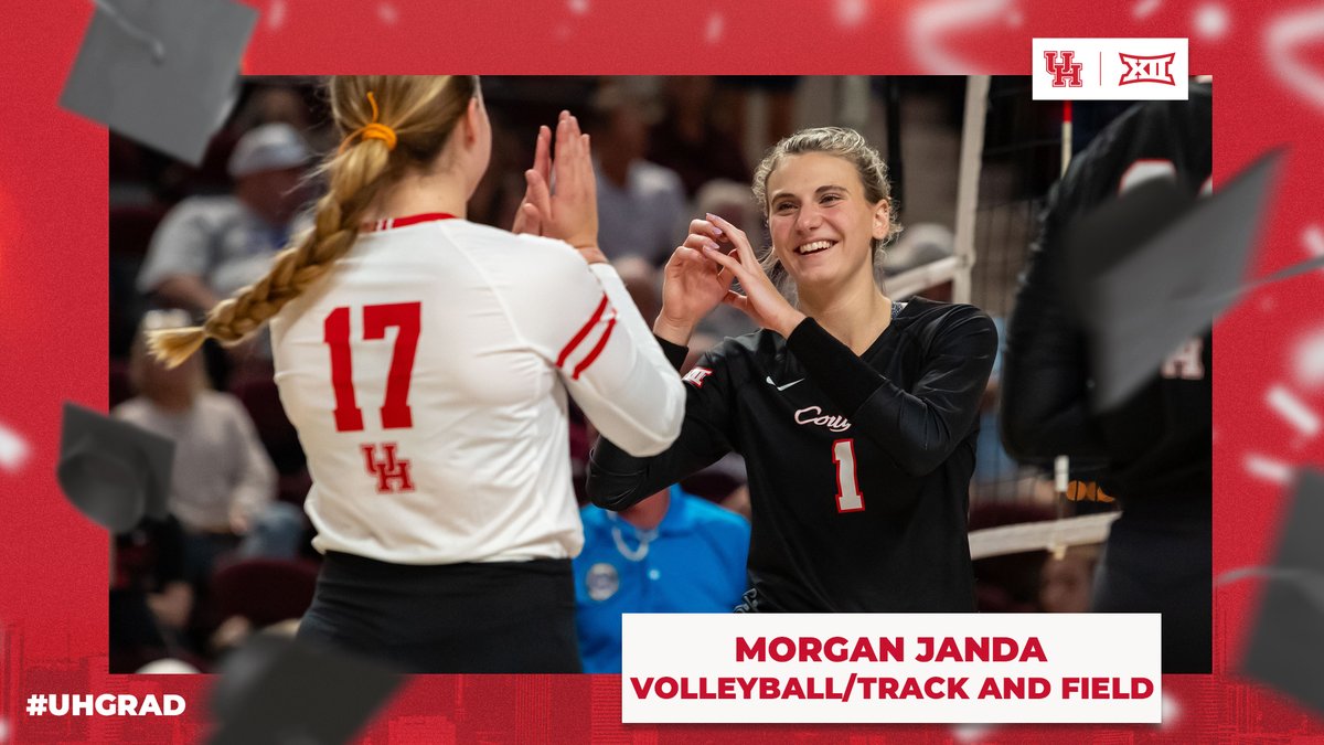 As a two-sport athlete and soon-to-be two-time degree holder, @UHouston graduate student @morgan_janda has exemplified the student-athlete experience. 🎓 bit.ly/UHGrad_Janda #UHGrad