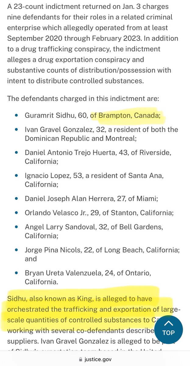 Wait… is Brampton, 🇨🇦 not where I think it is? The rest of the folks 🇺🇸 arrested were concentrated around their southern border. 🤔