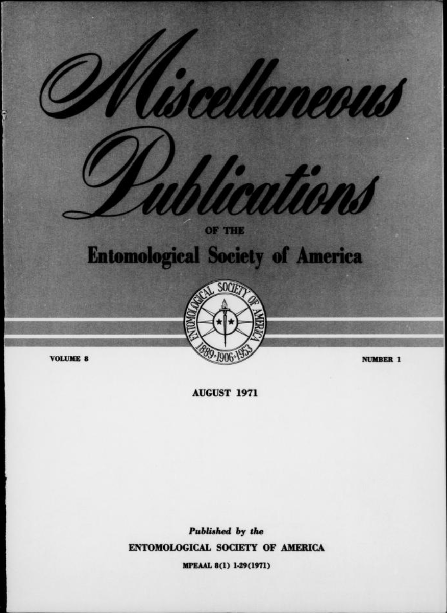 Branding consultant needed? Official title of this journal : 'Miscellaneous Publications of the Entomological Society of America' :) got any other strange magazine/journal titles?
