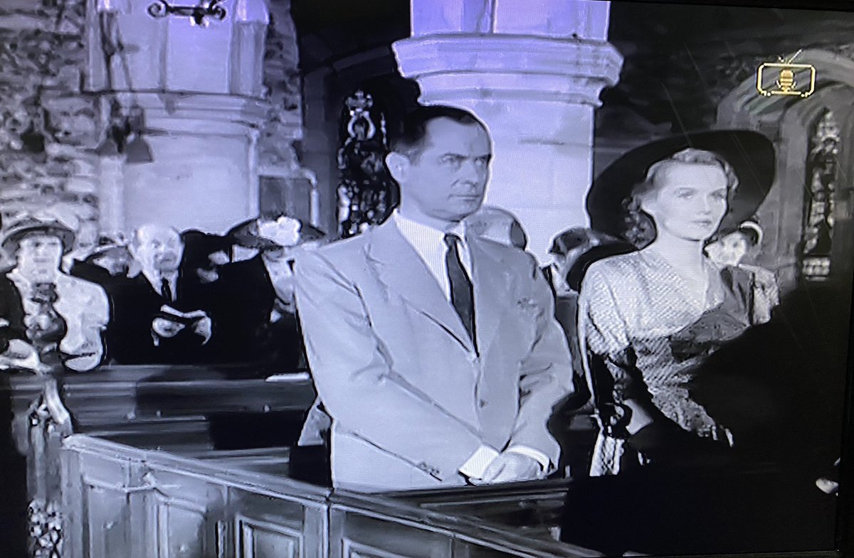 When you’re watching an old movie on a rainy Bank Holiday (Your Witness, 1951 @TalkingPicsTV) & it’s got #StainedGlass! Our VP Peter Cormack asks if anyone else can identify the church from the windows in the background?!