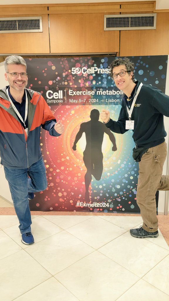 @JuleenRZierath @CellCellPress @Cell_Metabolism @Metabolcenter @CellCellPress caught @thewilliamslab and @ZigmanLab running into #EXMET2024 poster session #2!