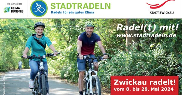 Auf die Sättel - fertig - los! Am Mittwoch startet in #Zwickau wieder das @STADTRADELN zwickau.de/de/aktuelles/p…