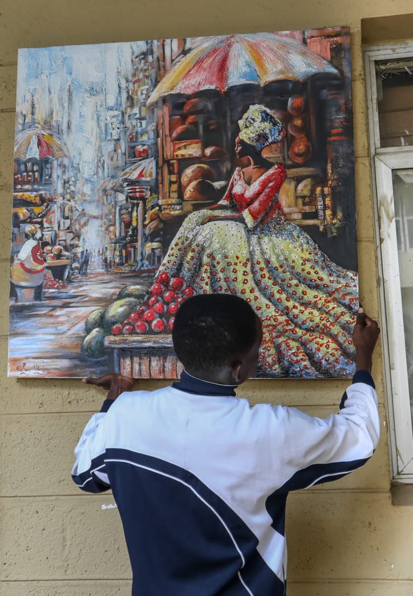 The art is going up! The 16th #AffordableArtShowKe runs 10-12 May 2024.🎉 Opening night tickets now on sale at TicketSasa.com. See full program, inc art classes, at bit.ly/16ArtSchedule Don't miss the biggest art show in East Africa!