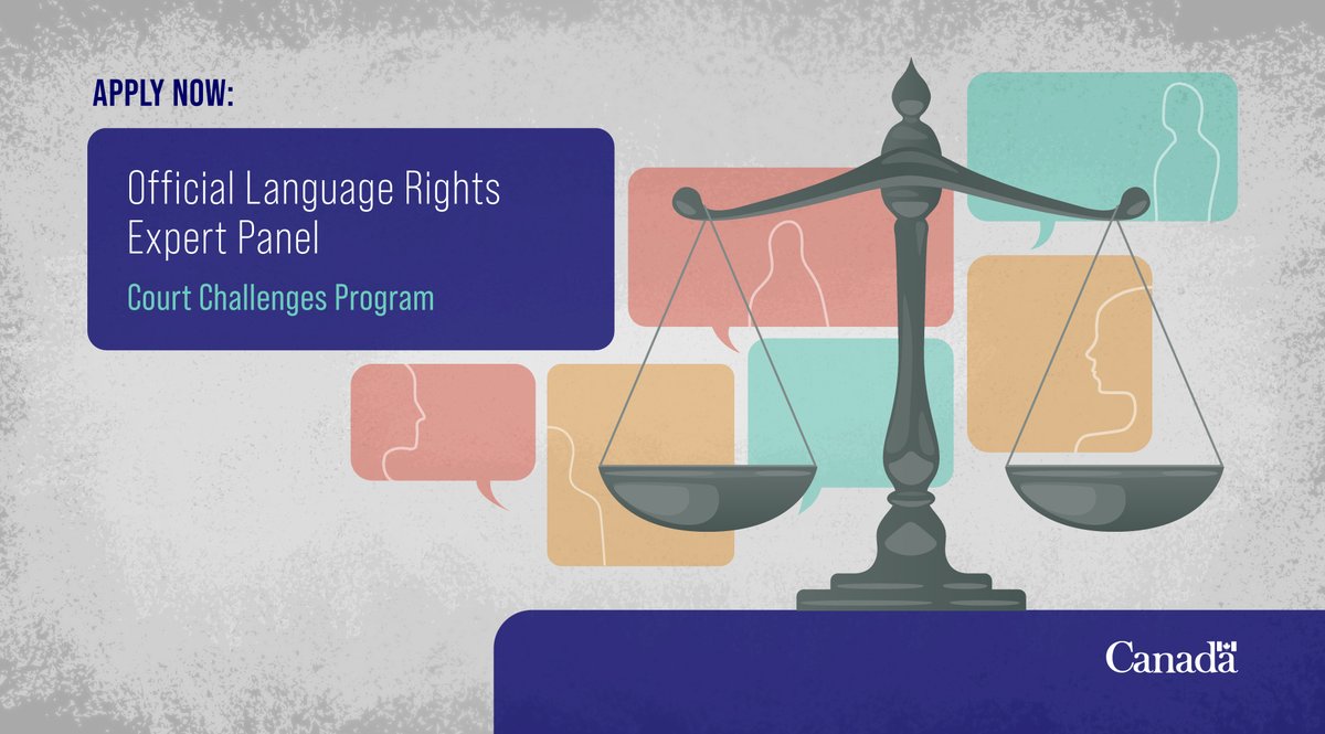 Do you have a background in legal challenges related to official languages? If so, apply to join the #OfficialLanguages Rights Expert Panel! New deadline: June 21. canada.ca/en/canadian-he…