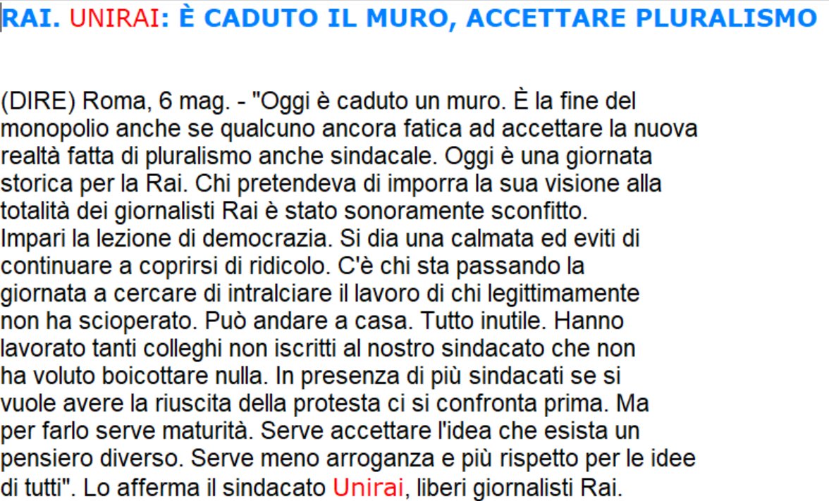 La protervia di chi si sente vicino al potere e la gioia per aver fatto fallire lo sciopero della maggioranza della redazione. Più che un sindacato, una corporazione. #ScioperoRAI