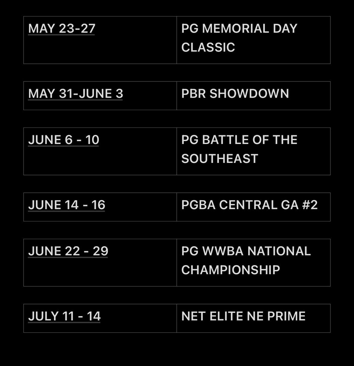 2024 Summer Schedule For Aquasox 17U Blue 
@aquasoxbsb @ssorrells20