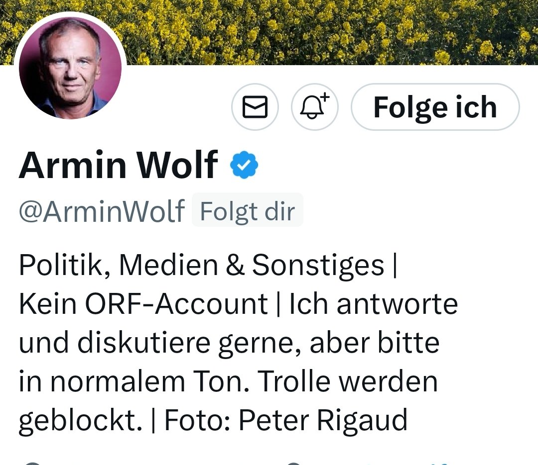 Aha. 'Kein ORF Account', aber der ORF zahlt für die angeblich privaten Twitterkriege des @ArminWolf?  Risikolos, auf Gebührenzahlerkosten, kleine Mitarbeiter einschüchtern wollen? Die feine ORF Partie? 

oe24.at/businesslive/m…