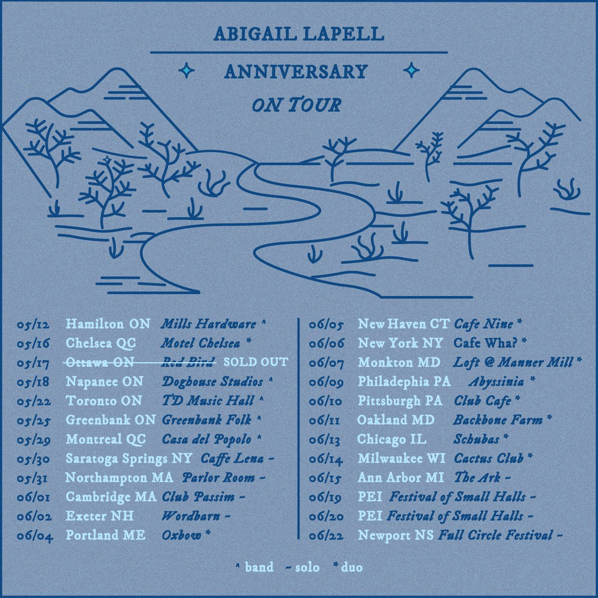 Abigail Lapell (@abigaillapell) on Twitter photo My new album ANNIVERSARY (out May 10th via <a href="/OutsideMusic/">Outside Music</a>) coming soon to a town near you.
Tickets & info:
abigaillapell.com My new album ANNIVERSARY (out May 10th via <a href="/OutsideMusic/">Outside Music</a>) coming soon to a town near you.
Tickets & info:
abigaillapell.com
