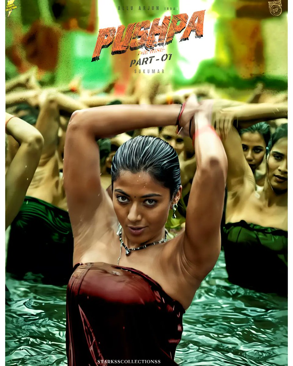 Pushpa poster 💚
Feat : #RashmikaMandanna 
#Pushpa2TheRule