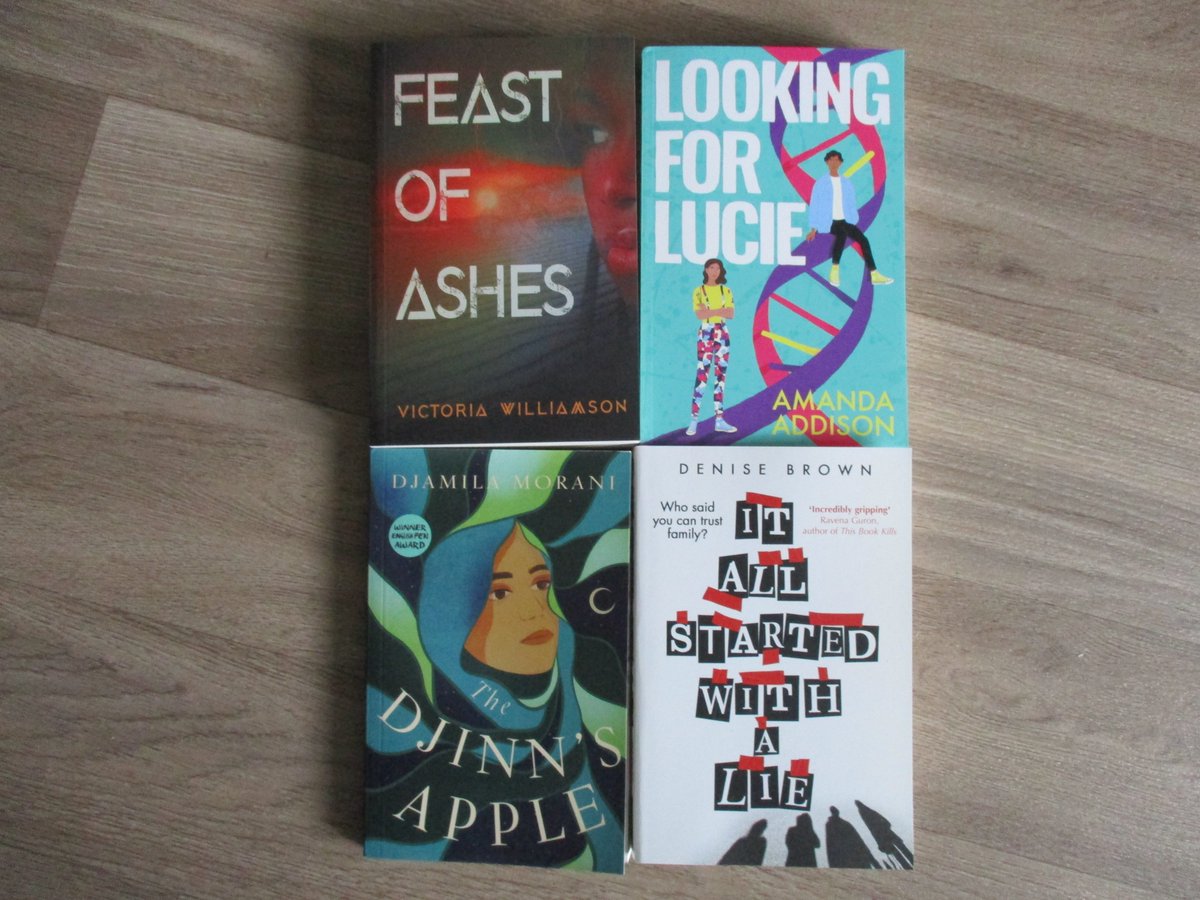 Our next @WBC_Libraries teen creative writing session topic? Endings! @toor_simi from @NeemTreePress and Helen Lewis from @hashtagpress sent us books by @DjamilaMorani, @AmandaAuthorArt, @strangelymagic and @DeniseBrownUK to award to the group members who write the best finales!