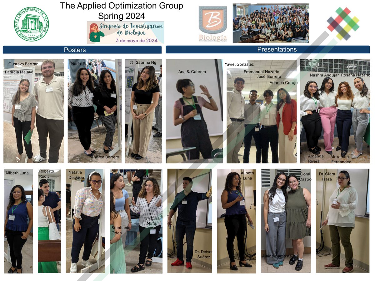 2024 Biology Research Symposium at UPRM... Proud of our AOG researchers!!!

#UPRM #AOGachievers #Biology #Engineering #IsazaResearch #CabreraResearch