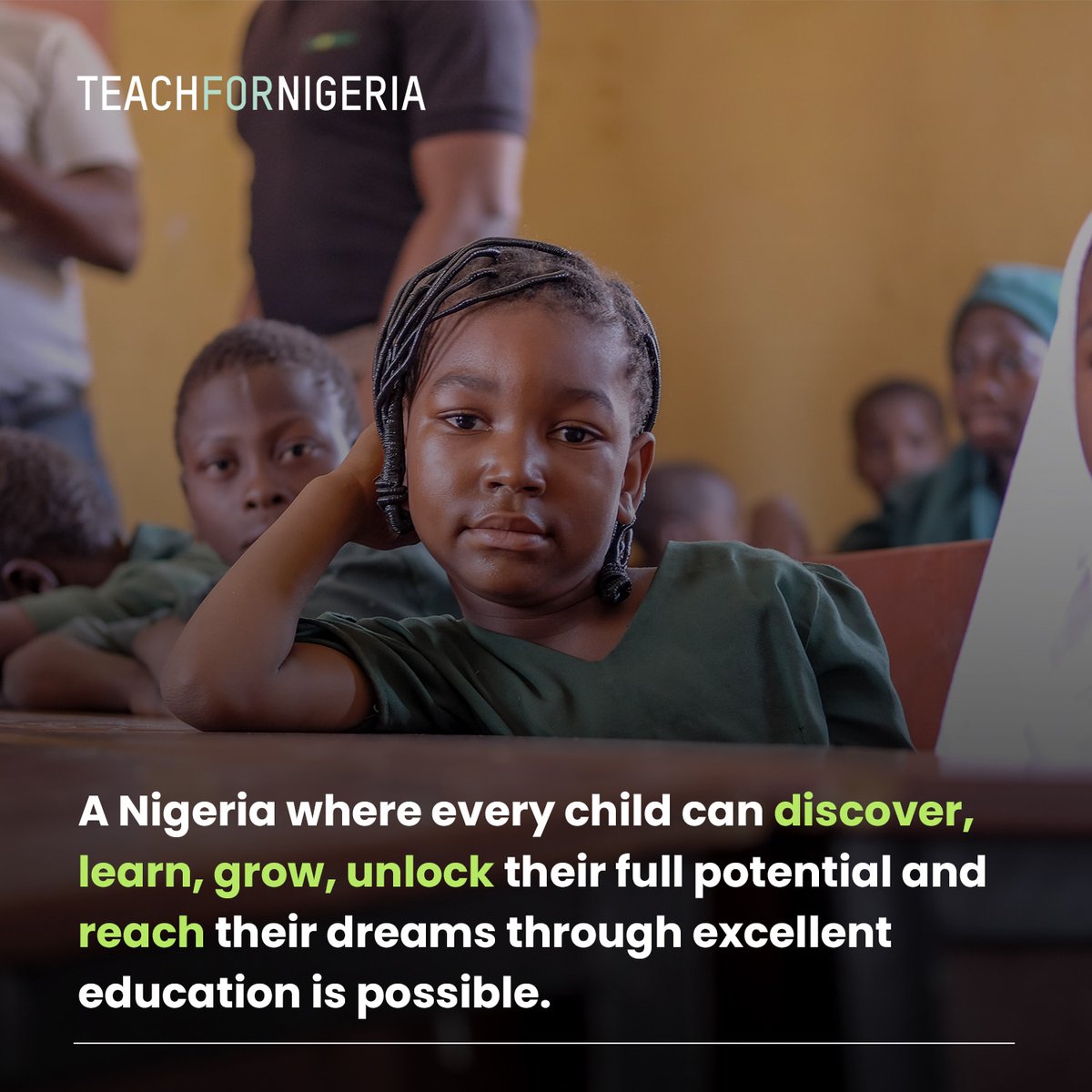 Join us in unlocking every child's potential! Together with our community, we're shaping a brighter future where dreams become reality. Support us today at teachfornigeria.org/donate to help build a Nigeria where every #child can thrive! #TeachForNigeria