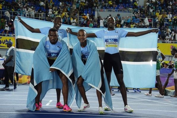 Botswana are your #WorldRelays champions ‼️ 2:59.11 world lead in the men's 4x400m final 🔥

Next stop the <a href="/Paris2024/">Paris 2024</a> <a href="/Olympics/">The Olympic Games</a>