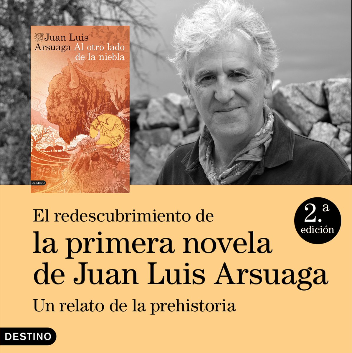 🗣️ @JuanLuisArsuaga: Todos llevamos dentro un prehistórico que 'está pegando gritos por salir'. 📚Vive la prehistoria con su novela #AlOtroladodelaniebla 💥 tribunasalamanca.com/noticias/36676…