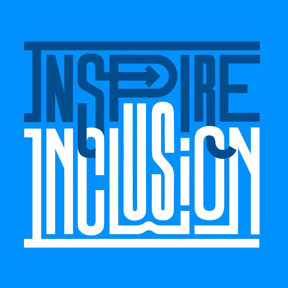 Thank you Ollie Cooper for sharing this bold and playful #design promoting the #IWD2024 #InspireInclusion theme 🎨 #London based 🇬🇧 #lettering #artist & #designer Ollie has an impressive branding background working for many high-profile clients. #IWD #InternationalWomensDay