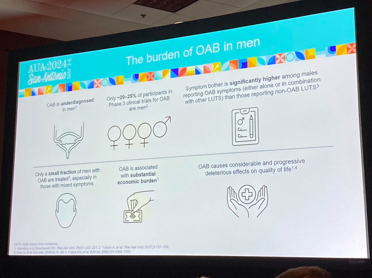 Treat the overactive bladder before #BPH management - useful insights from @DrDeanElterman during the @SocietyofBPD point-counterpoint! #AUA24 @AmerUrological @SocietyofBPD