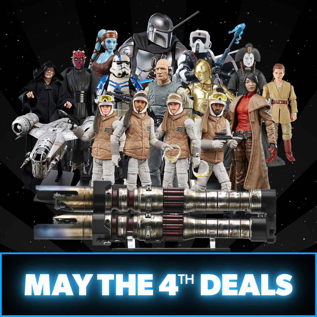 BBTS Daily Deals - Last chance for May the 4th deals! Get them before they're gone!

bit.ly/3QsMHIq

#dailydeals #maythe4th #stawarsday #bigbadtoystore #bbts