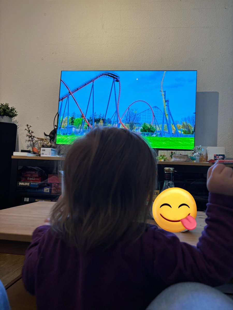 We watched <a href="/Coaster365/">Coaster 365🎢</a>'s new video together  again.
We call him the roller-coaster uncle over here 😃