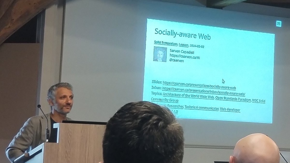 EIlkou's tweet image. It was an insightful experience to interact with the multidisciplinary Solid community at #sosy24! 🙌

Diverse and captivating keynotes in a
fairy-tale esque location at the Faculty Club of KU Leuven 🧚‍♀️

Thanks to @VITObelgium and @cost_dkg for the organization and the support 🙏